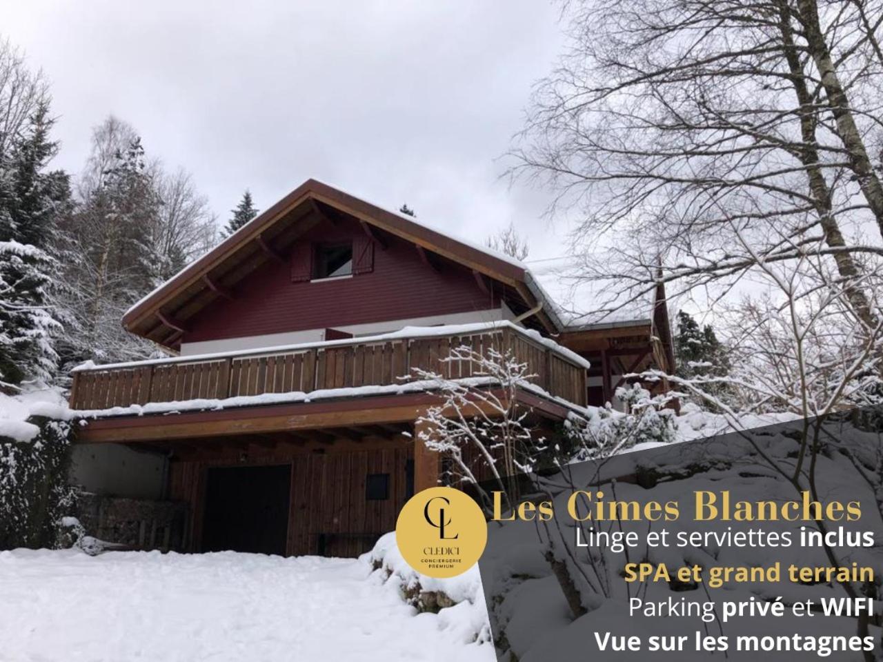 Les Cimes Blanches Cledicihome Chalet 10 Pers Spa & Grand Terrain 4 Minutes Des Pistes La Bresse Εξωτερικό φωτογραφία